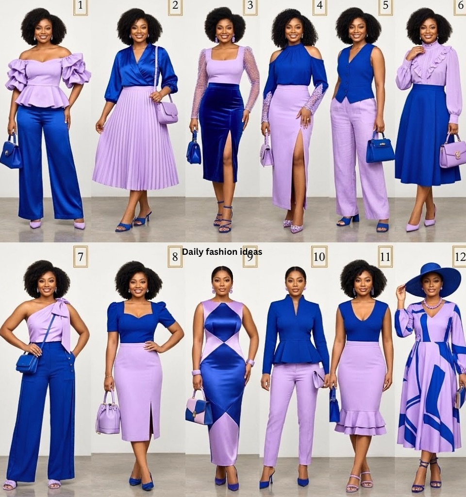Royal blue and lavender colour combination ideas