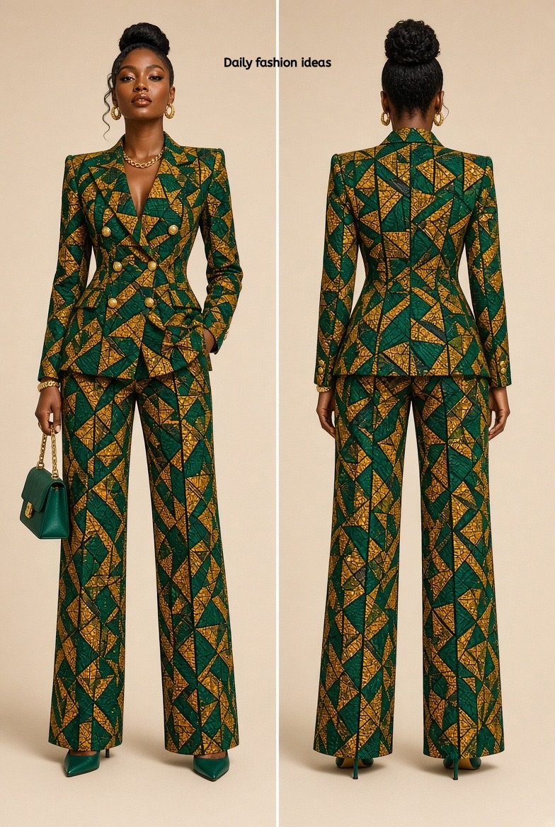 Structured double-breasted blazer