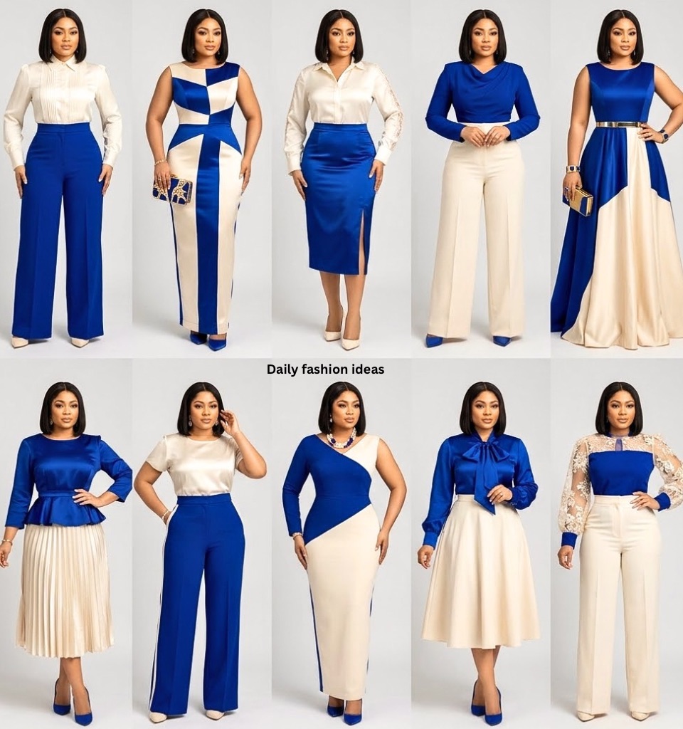Royal blue and cream colour combination ideas