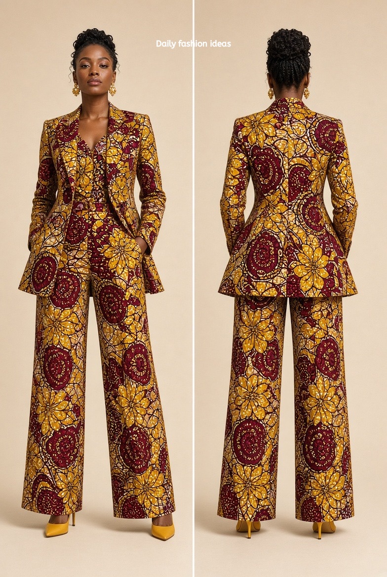 Flared A-line blazer