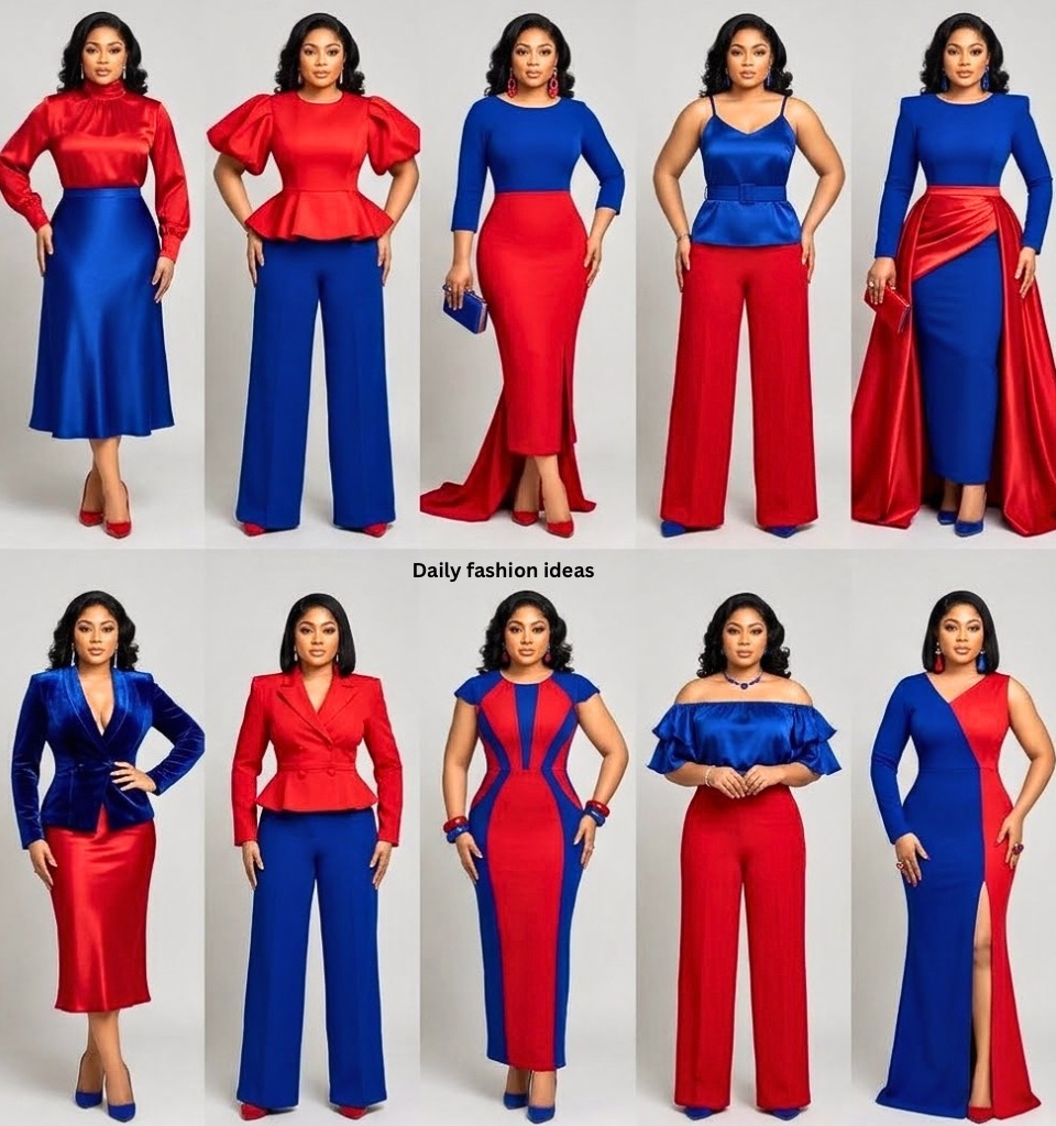 Royal blue and red colour combination ideas