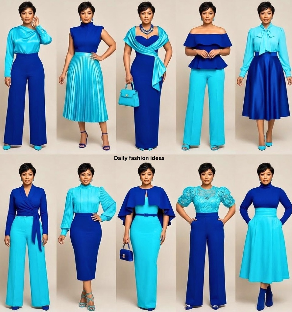 Royal blue and Chan colour combination ideas