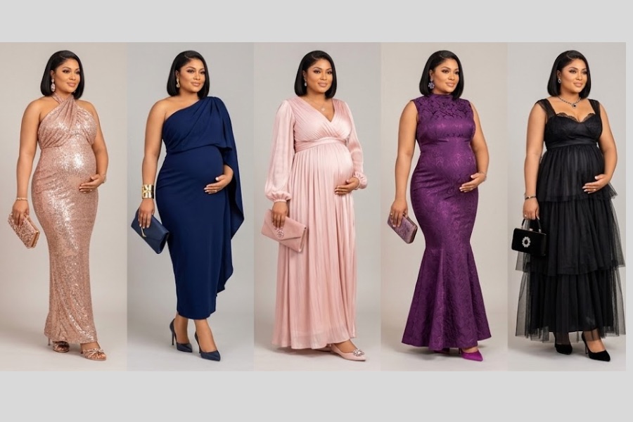 Maternity Photoshoot Outfit Ideas for Expecting Mothers: 30 Beautiful Gown Styles