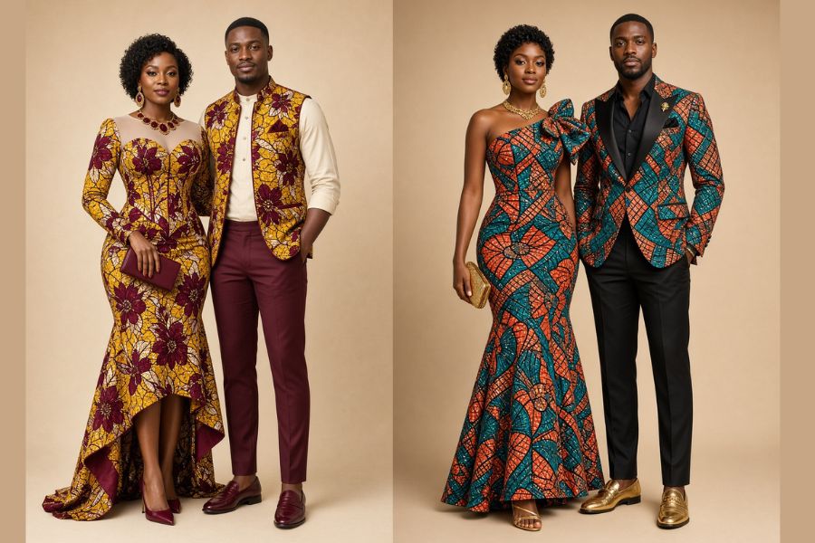 Ankara Matching Outfit Ideas for Couples for Formal Events